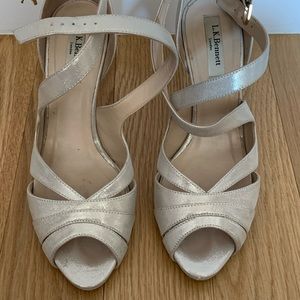 ** WHITE LK BENNETT SANDALS ** SIZE 38 **